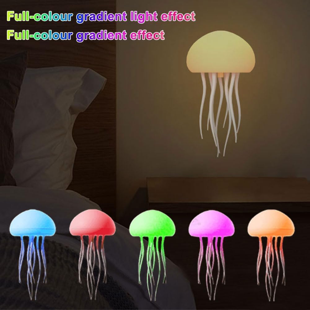 LED Jellyfish Lamp - 3D Ocean Mood Light with Color-Changing Effects