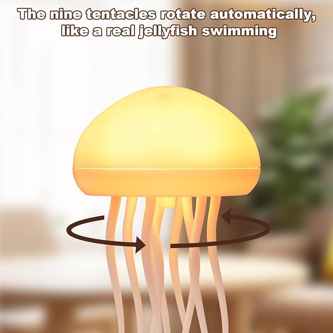 LED Jellyfish Lamp - 3D Ocean Mood Light with Color-Changing Effects