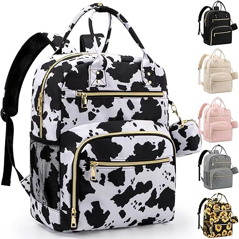 Diaper Bag Backpack – Multipurpose Baby Essentials Travel Backpack with Pacifier Case, Stylish Large Capacity Waterproof Bag for Baby Girl & Boy (M-Black)
