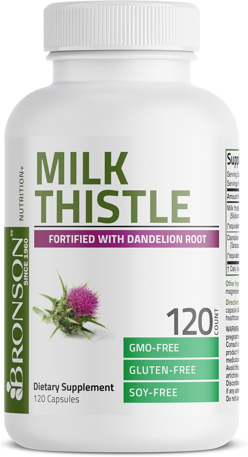 Milk Thistle Silymarin Marianum & Dandelion Root Liver Health