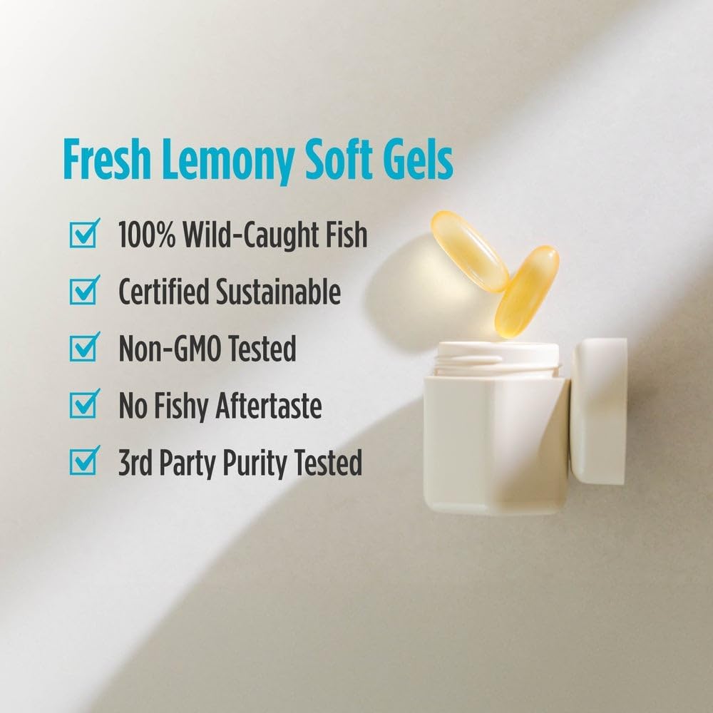 Ultimate Omega, Lemon Flavor - 180 Soft Gels